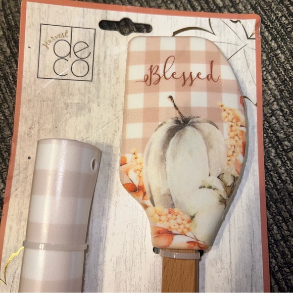 Harvest Deco 3 Piece Bakery Set New NIP Spatula Cookie Cutter Baking Mat 11x15” - Picture 2 of 4